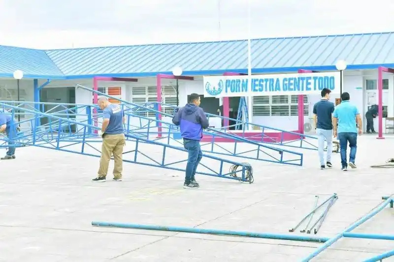 Todo listo para el OPNGT en
el barrio Juan Domingo Perón