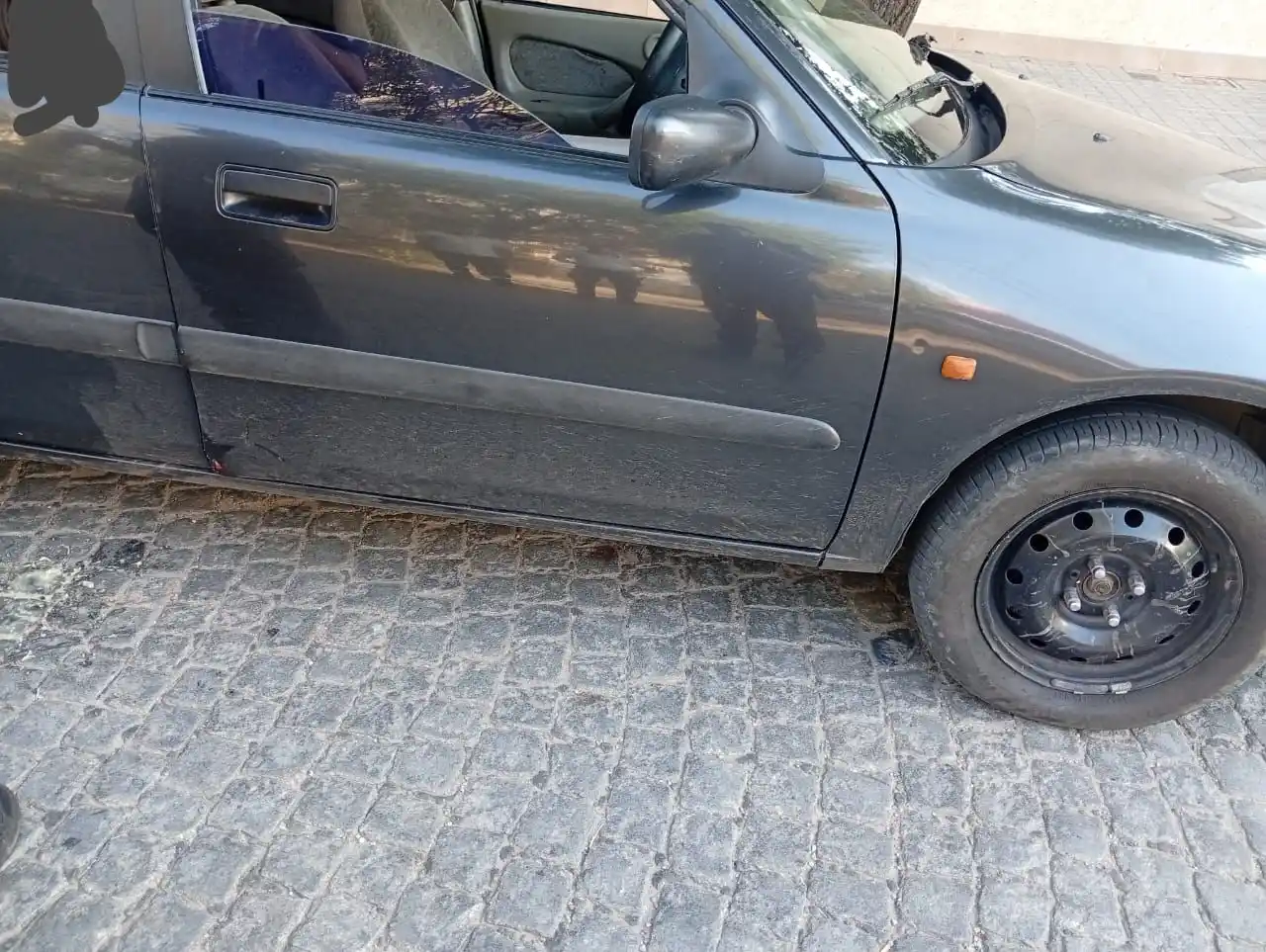 El accidente ocurrió en calle Belgrano.