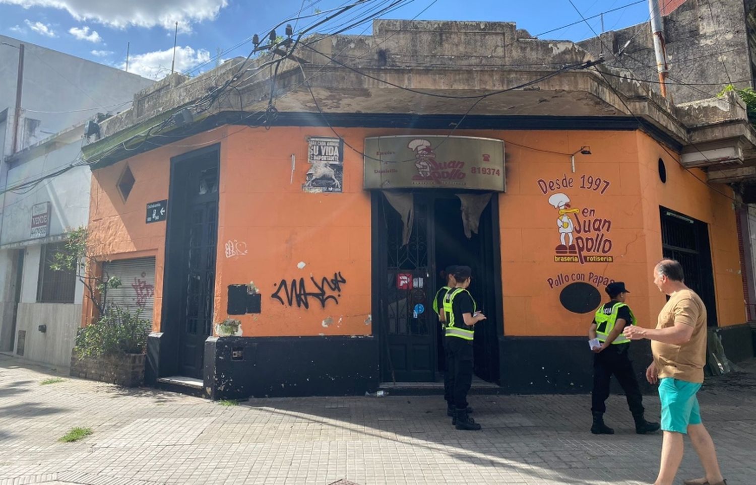 Se incendió una brasería de Maipú y Cochabamba