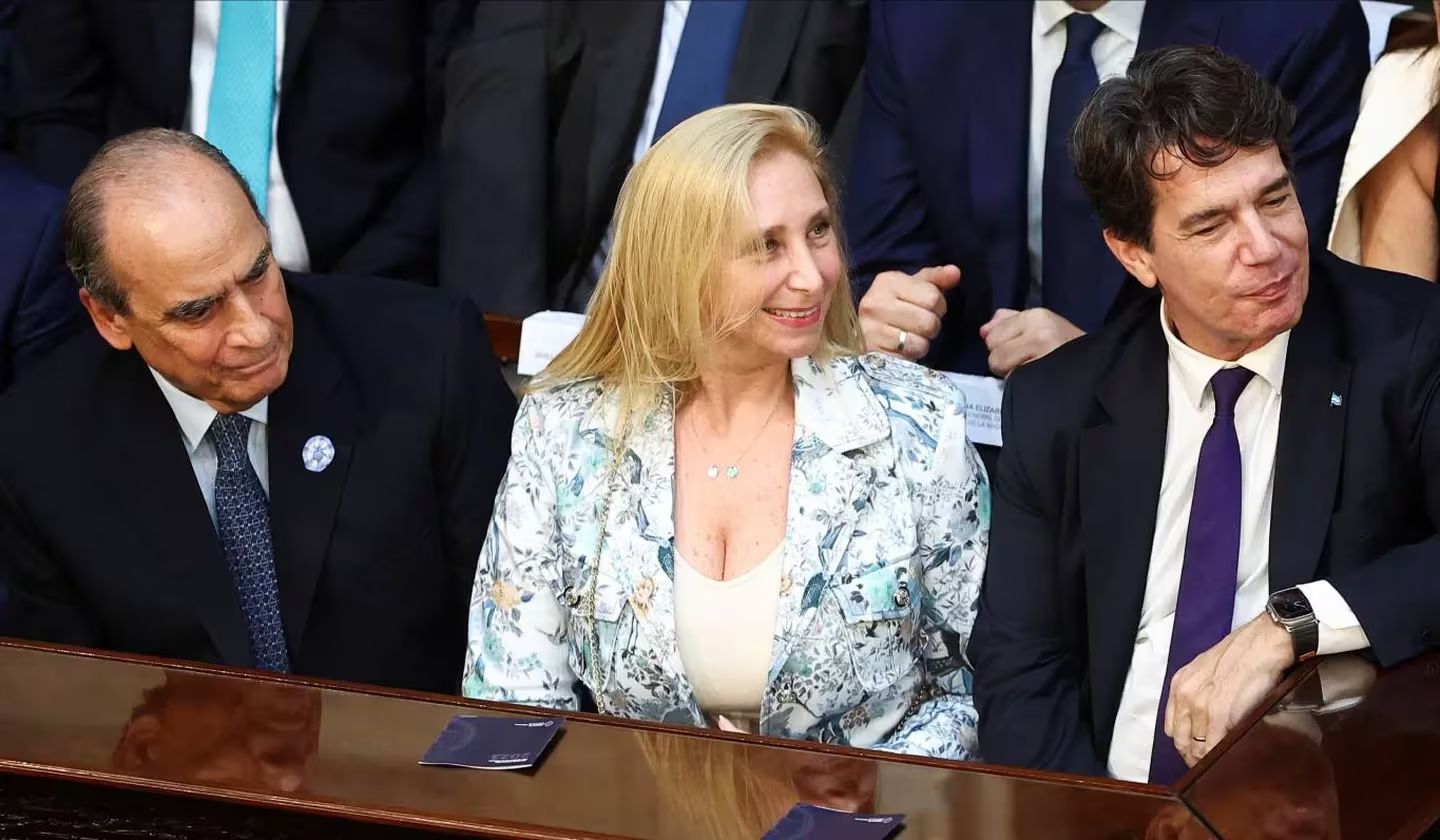 Guillermo Francos, Karina Milei y Nicolás Posse.