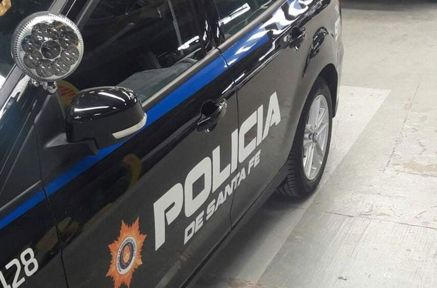 Patrullero policial.