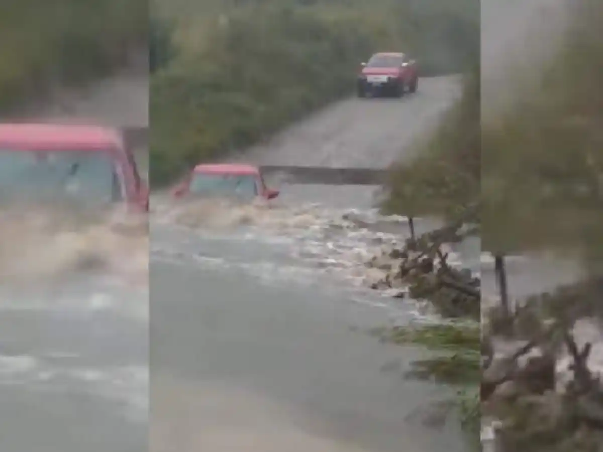 Imprudencia: Intentó cruzar un vado y se lo llevó la creciente