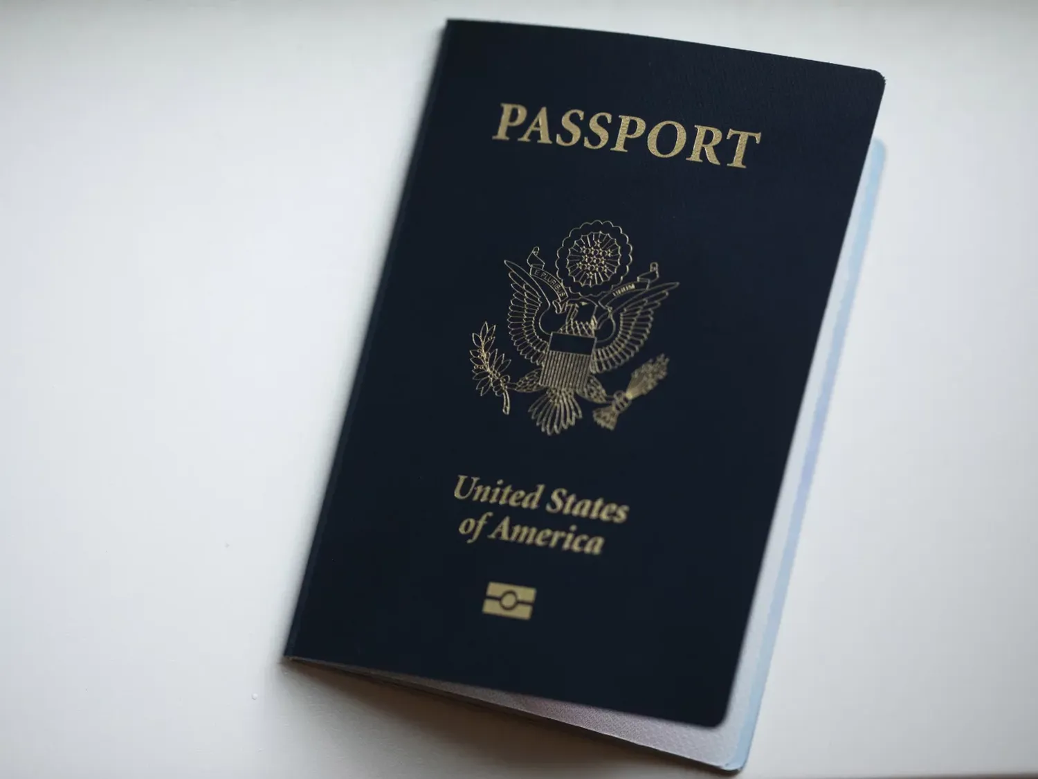 The cover of a U.S. Passport is displayed in Tigard, Ore