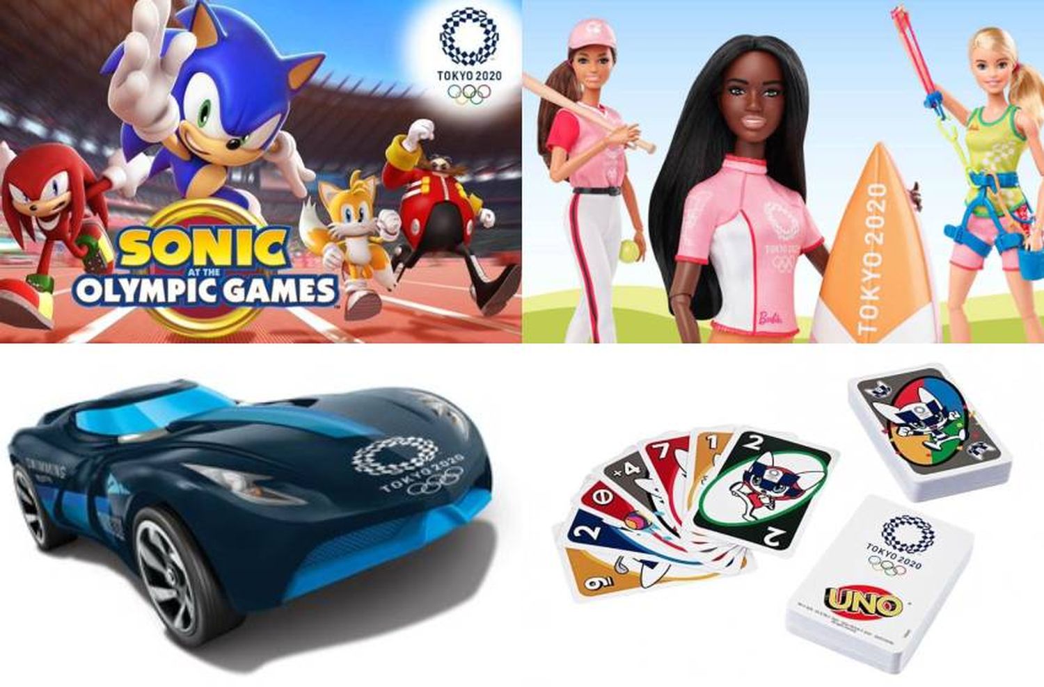 Tokio 2020 sale al mercado con firmeza: un videojuego, barbies, autos de colección y cartas