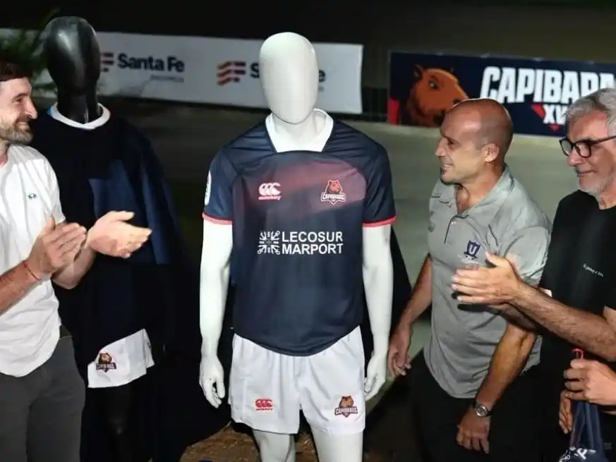 La indumentaria titular de Capibaras en el Super Rugby Américas.Foto:El Litoral