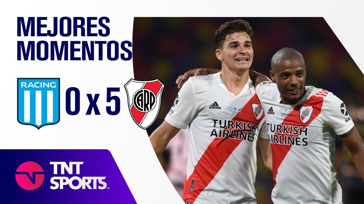 River goleó 5-0 a Racing y se quedó con la Supercopa Argentina