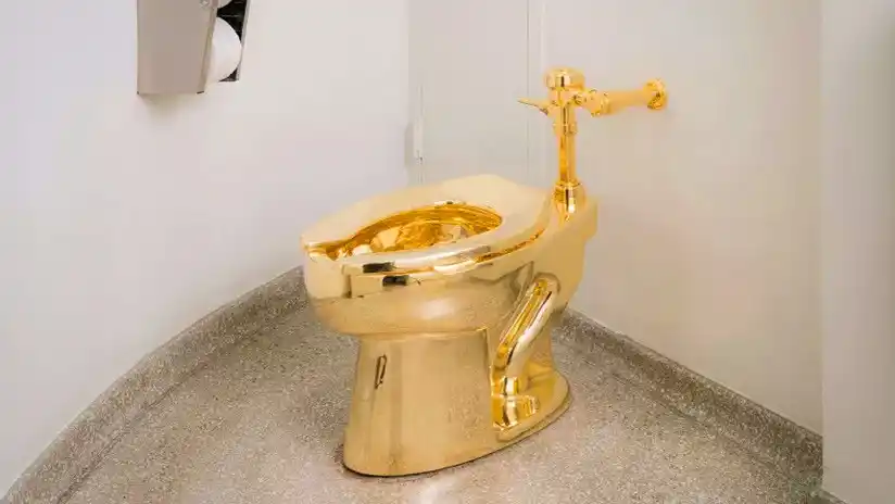 Un inodoro de oro macizo para la Casa Blanca