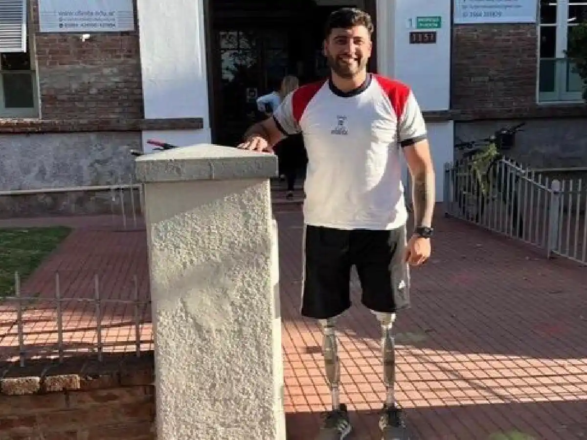 Un accidente no le impidió a Facundo ser profe de Educación Física 