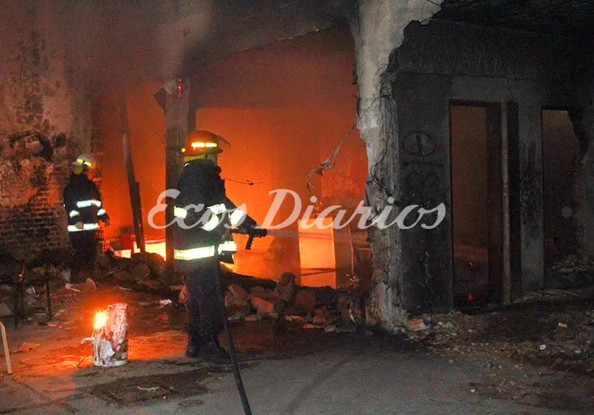 Se incendió el sector usurpado del Complejo Jesuita Cardiel