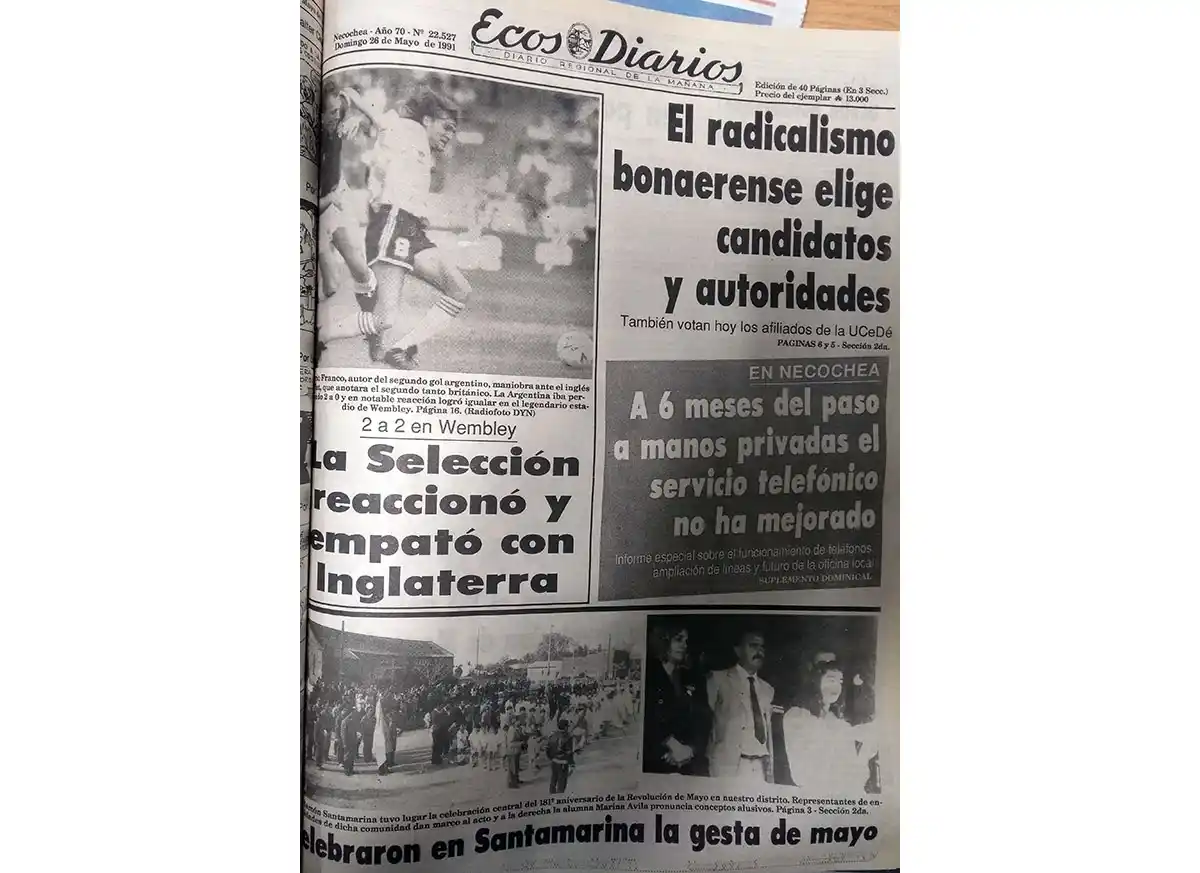 Domingo 26 de mayo de 1991