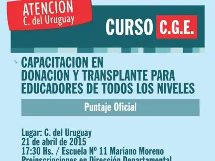 Capacitarán a docentes como promotores de donación de órganos