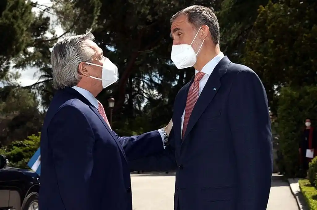 Alberto Fernández le agradeció al rey Felipe VI “el apoyo de España a la Argentina”