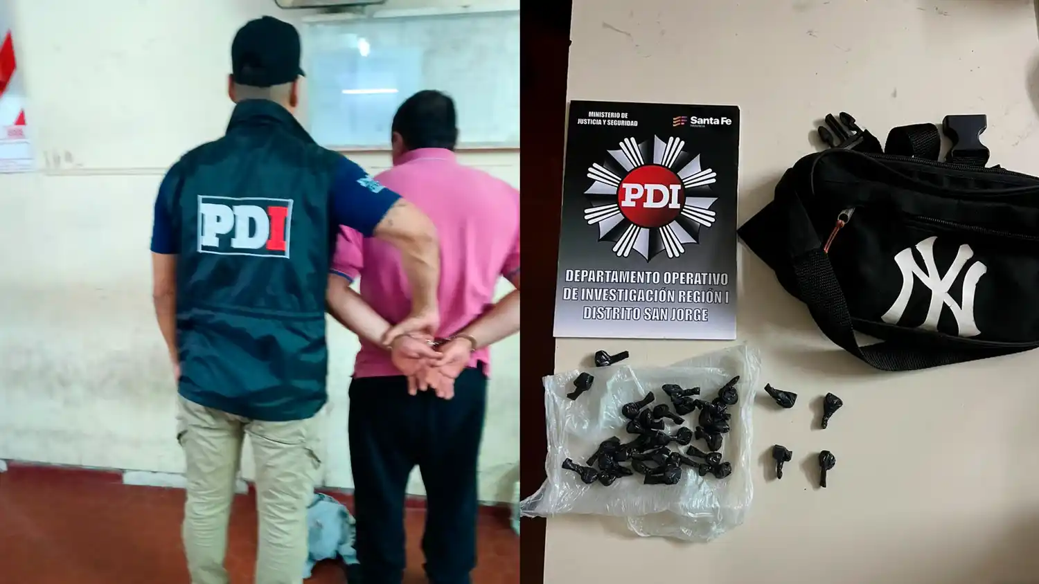 Detuvieron en plena vía pública a un hombre por microtráfico