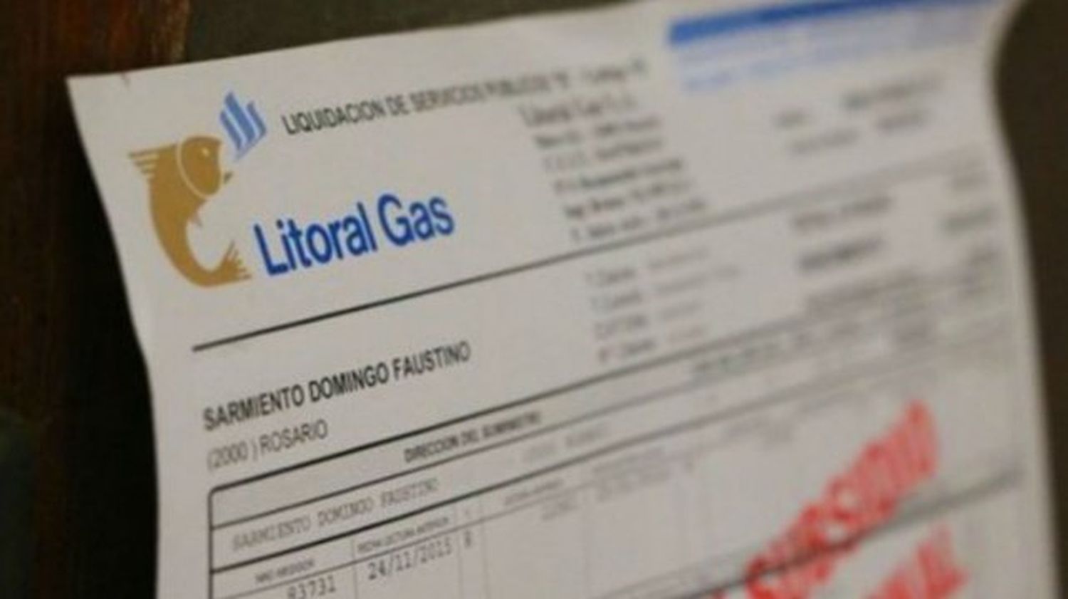 Interrupción de la Tarifa Social a usuario del servicio de gas natural