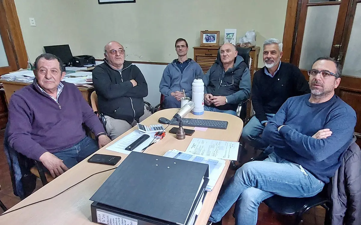 Encuentro. Del intendente Marini con funcionarios de Edesa