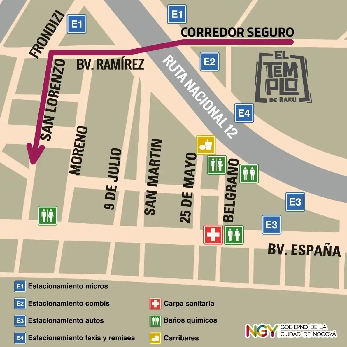 Mega operativo de seguridad y tránsito por la Fiesta de Disfraces