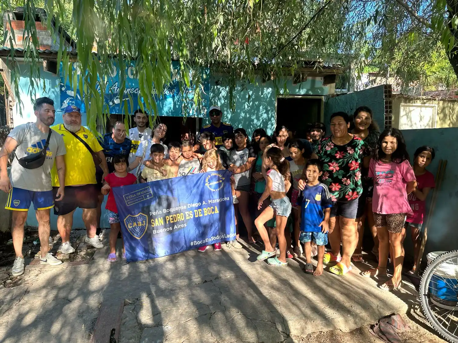 Así fue la campaña solidaria de la peña de Boca