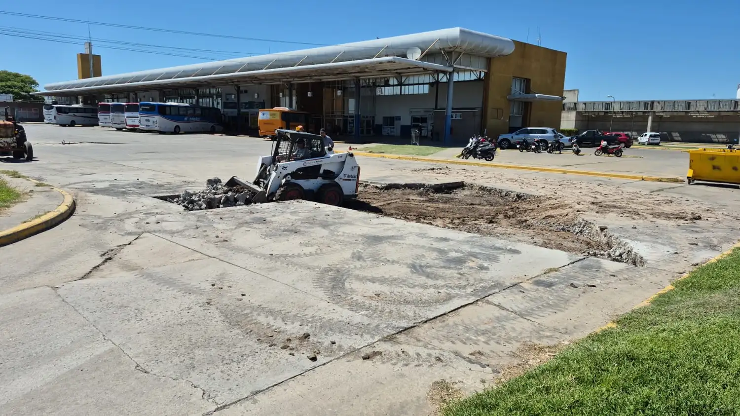Obras en la Terminal de Omnibus
