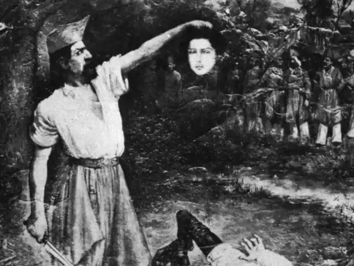 Decapitación de Marco Avellaneda en 1841 de Modesto González.