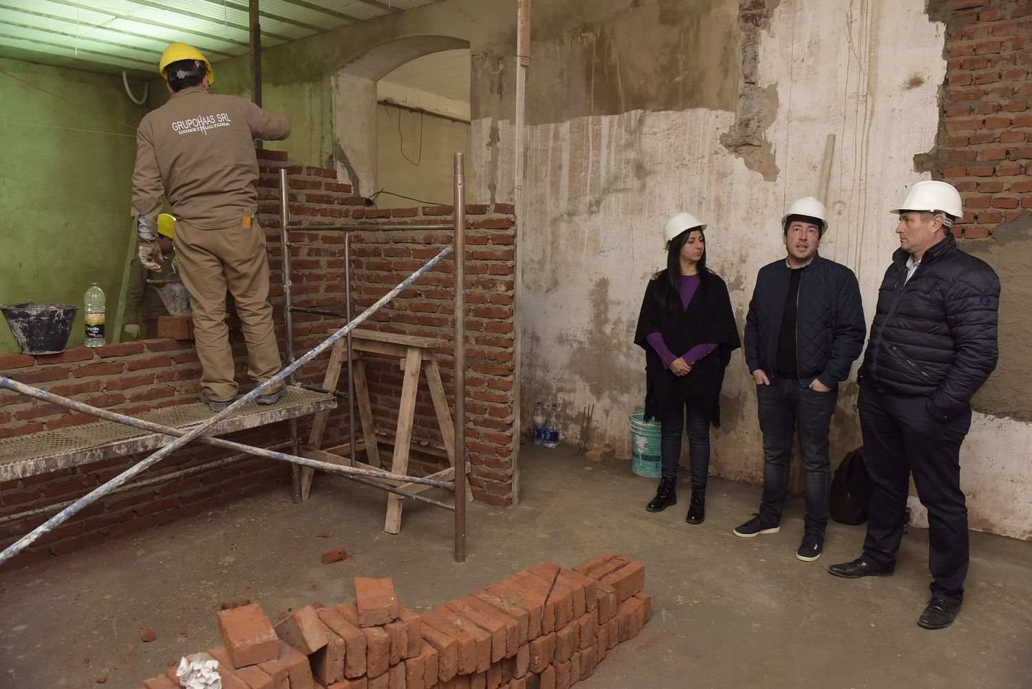 Malvinas Argentinas: Nardini recorrió la obra del nuevo edificio de Cultura y Arte