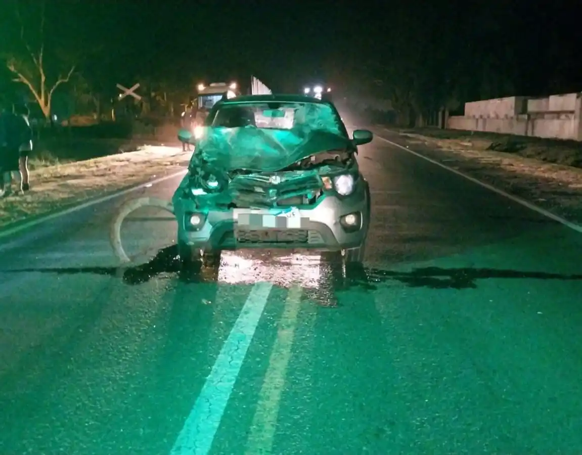 El impacto fue de frente.