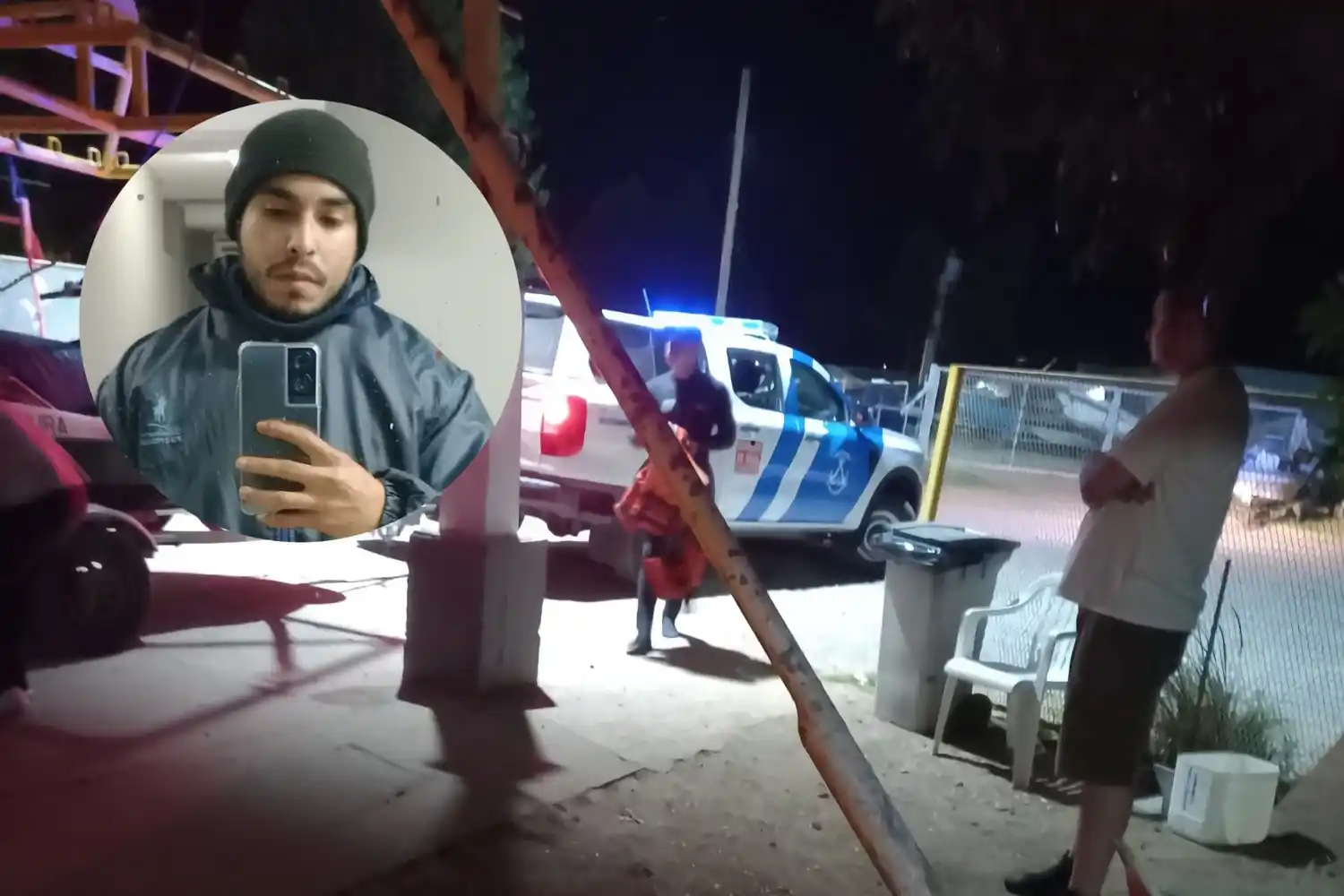 Prefectura trabajó en el lugar donde Alan Murinigo cayó al agua.