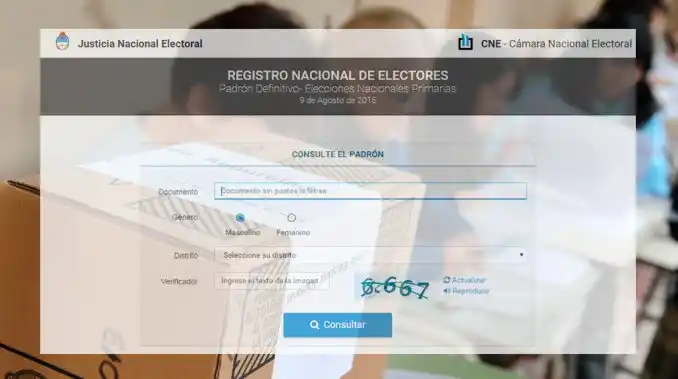 ¿Dónde voto? Consultá el Padrón electoral para las PASO