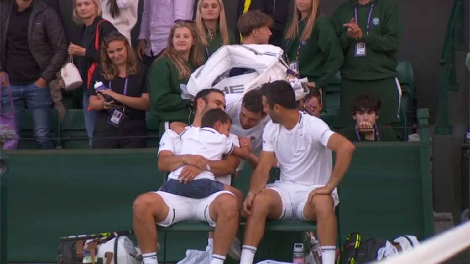 El gesto de un argentino que emocionó a todos en Wimbledon