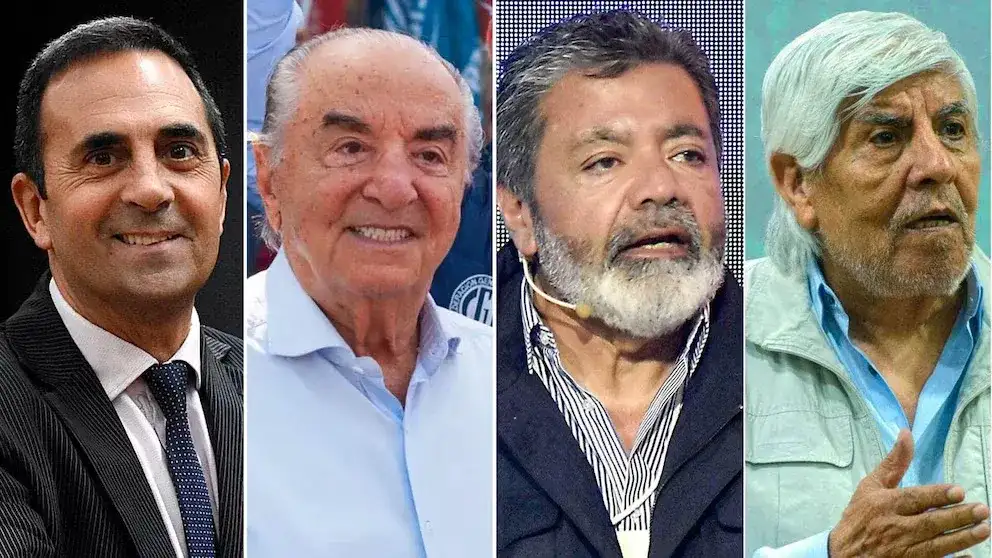 Julio Cordero, Armando Cavalieri, Gerardo Martínez y Hugo Moyano