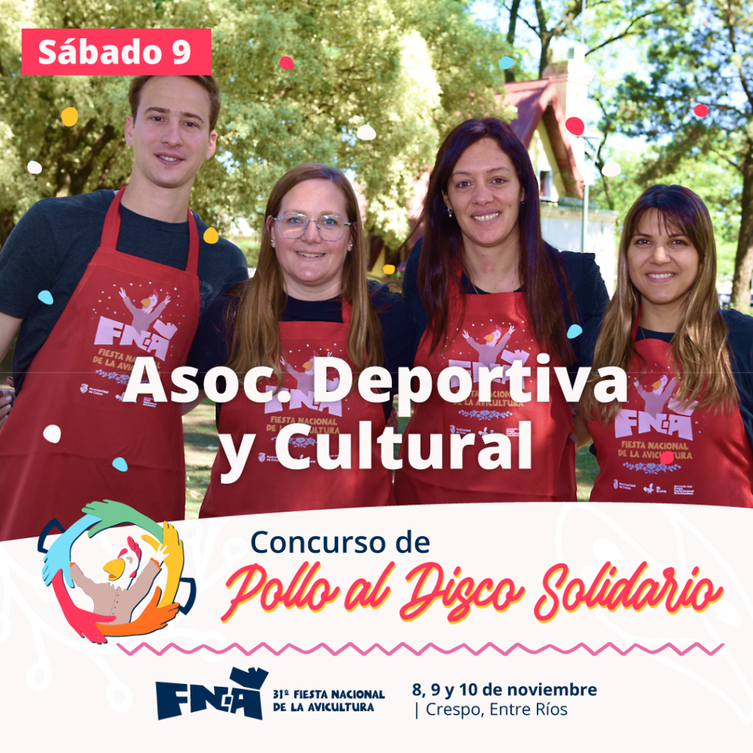 Pollo al disco solidario FNA 2024