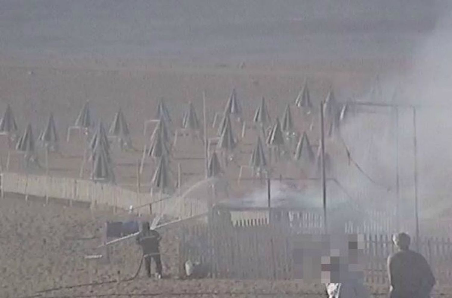 Detienen a un menor por incendiar una garita de guardavidas