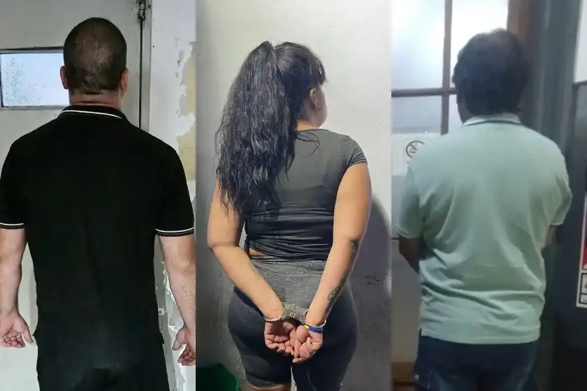 Tres detenidos en Rosario.