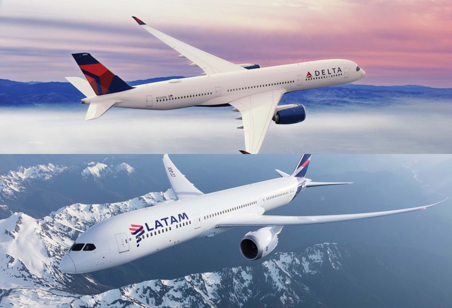 LATAM y Delta expanden su acuerdo de código compartido a más de 20 rutas internacionales