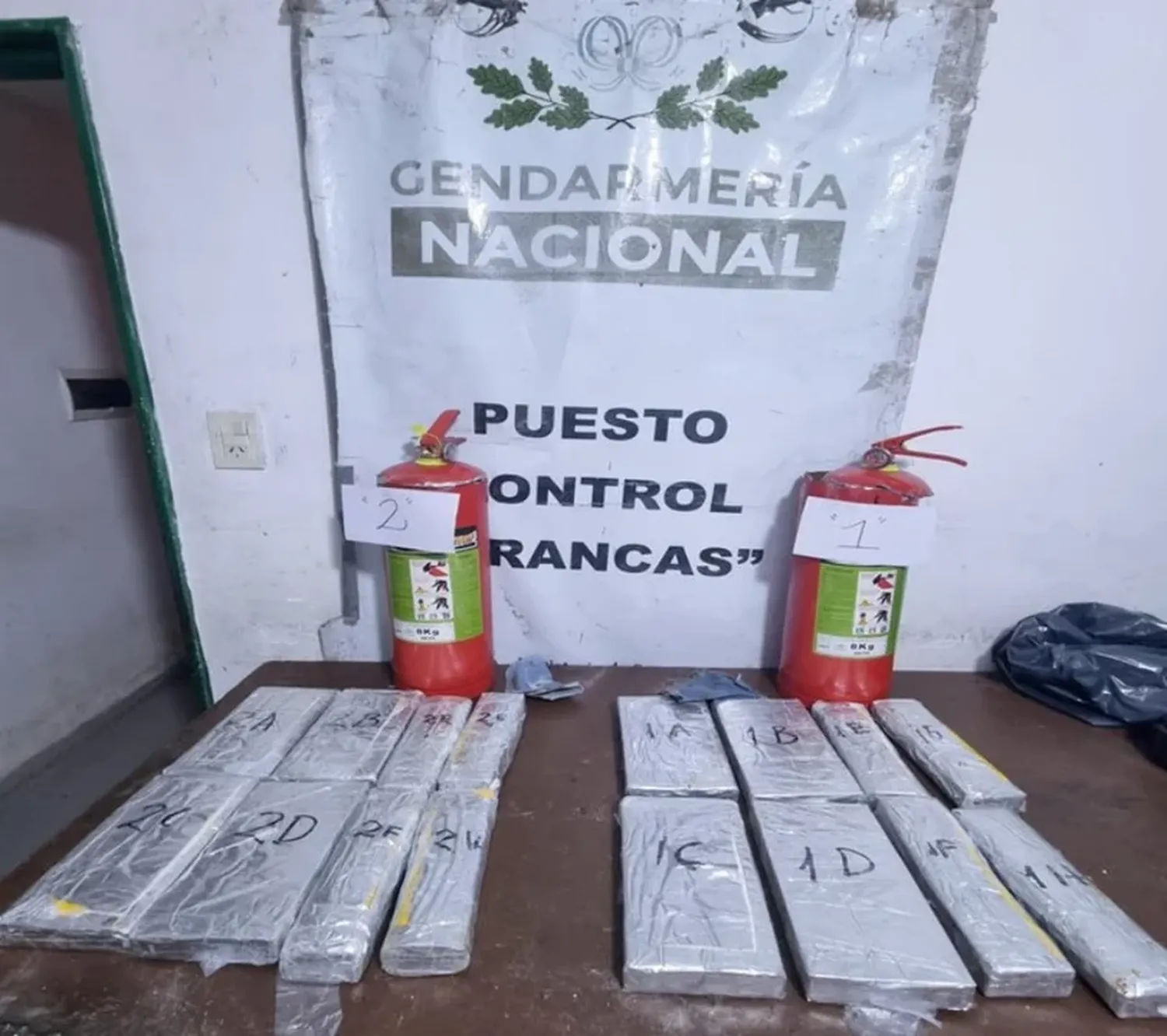 matafuegos cocaína