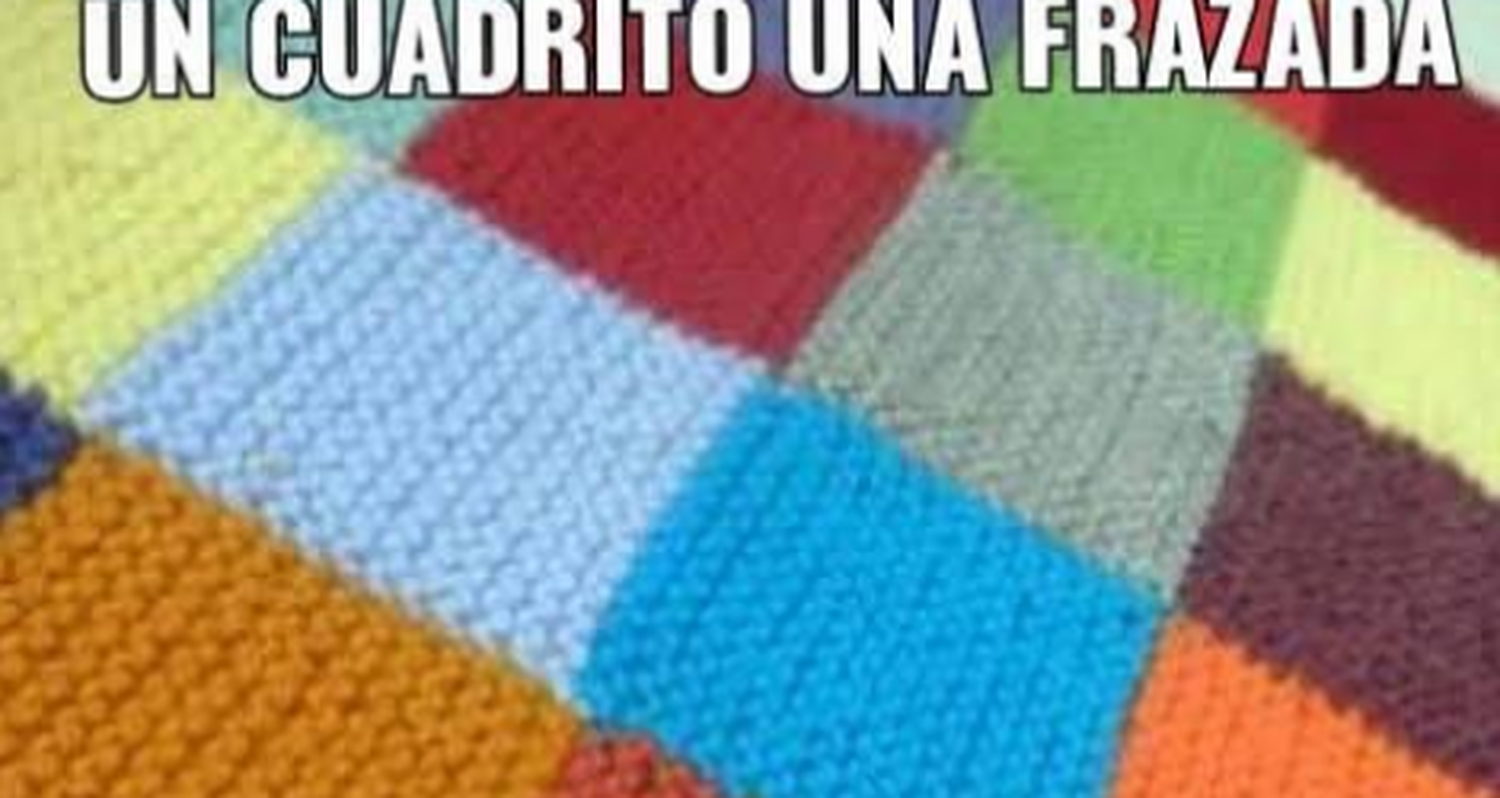 Recolectan cuadraditos para armar frazadas