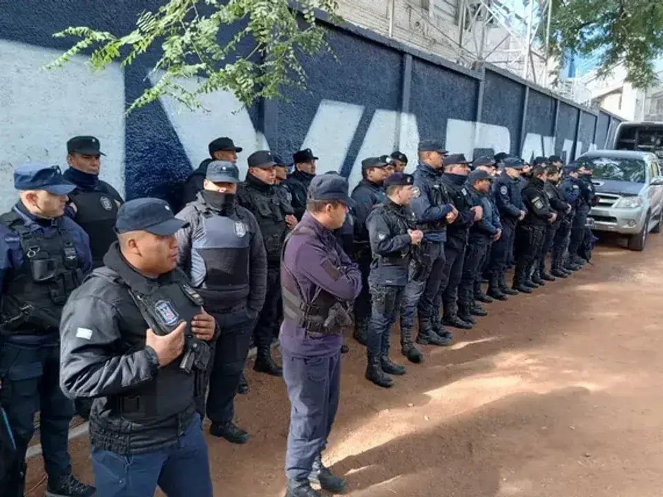 Más de 1000 efectivos para el clásico rosarino.Foto:DA