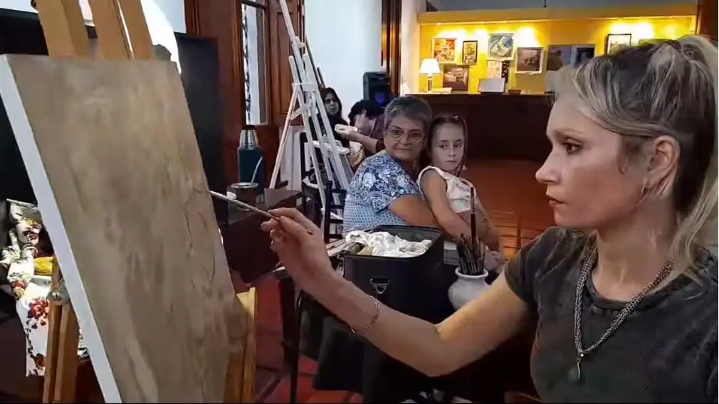 Ana Valeria Nass fue una de las participantes de la muestra en vivo.