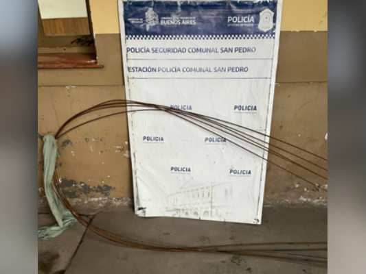 Un menor robó elementos del parque industrial y fue aprehendido