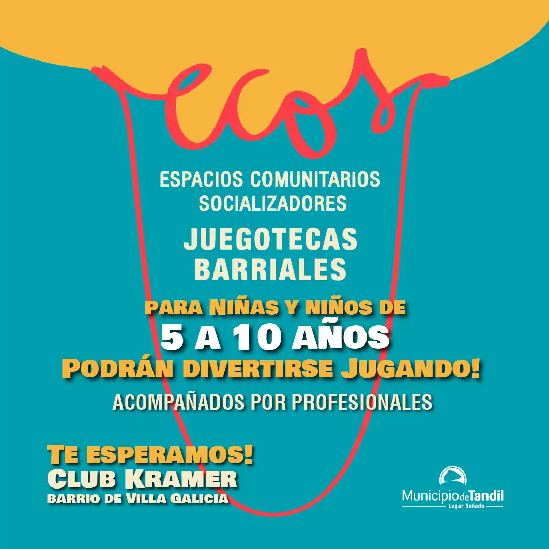 Se generará un espacio lúdico, recreativo y educativo para chicas y chicos en el Club Kramer