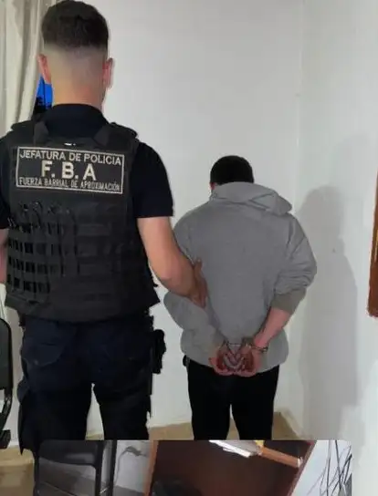 El aprehendido fue puesto a disposición de la Justicia por los delitos de “Hurto y Violación de Domicilio”.