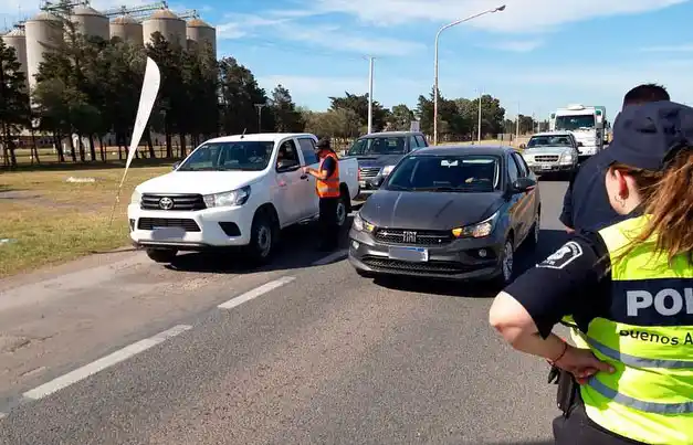 Controles de alcoholemia en rutas de Tres Arroyos
