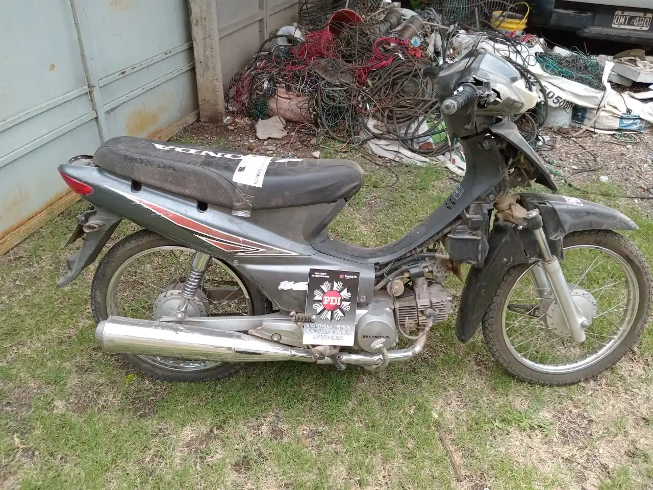 La PDI recuperó del corralón municipal una moto denunciada como robada