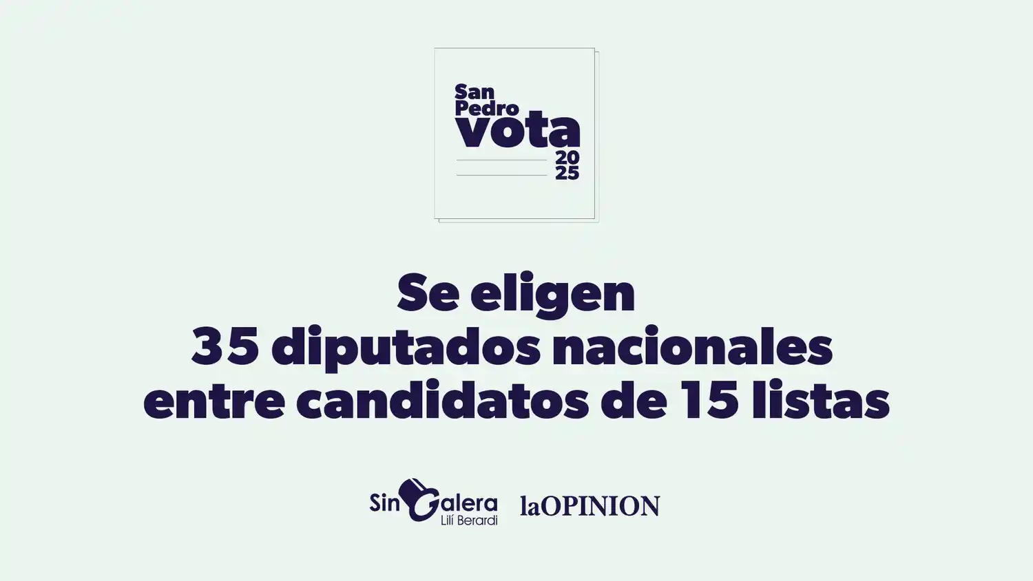 Elecciones 2025: San Pedro vota para elegir 35 diputados nacionales entre candidatos de 15 listas