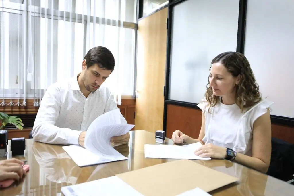 El intendente Leo Viotti y María Victoria Lagrutta