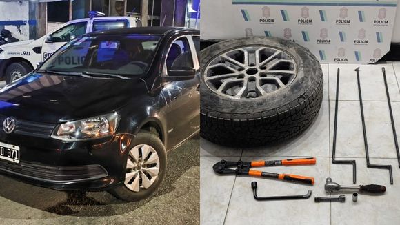 Atraparon a dos ladrones en un auto con pedido de secuestro