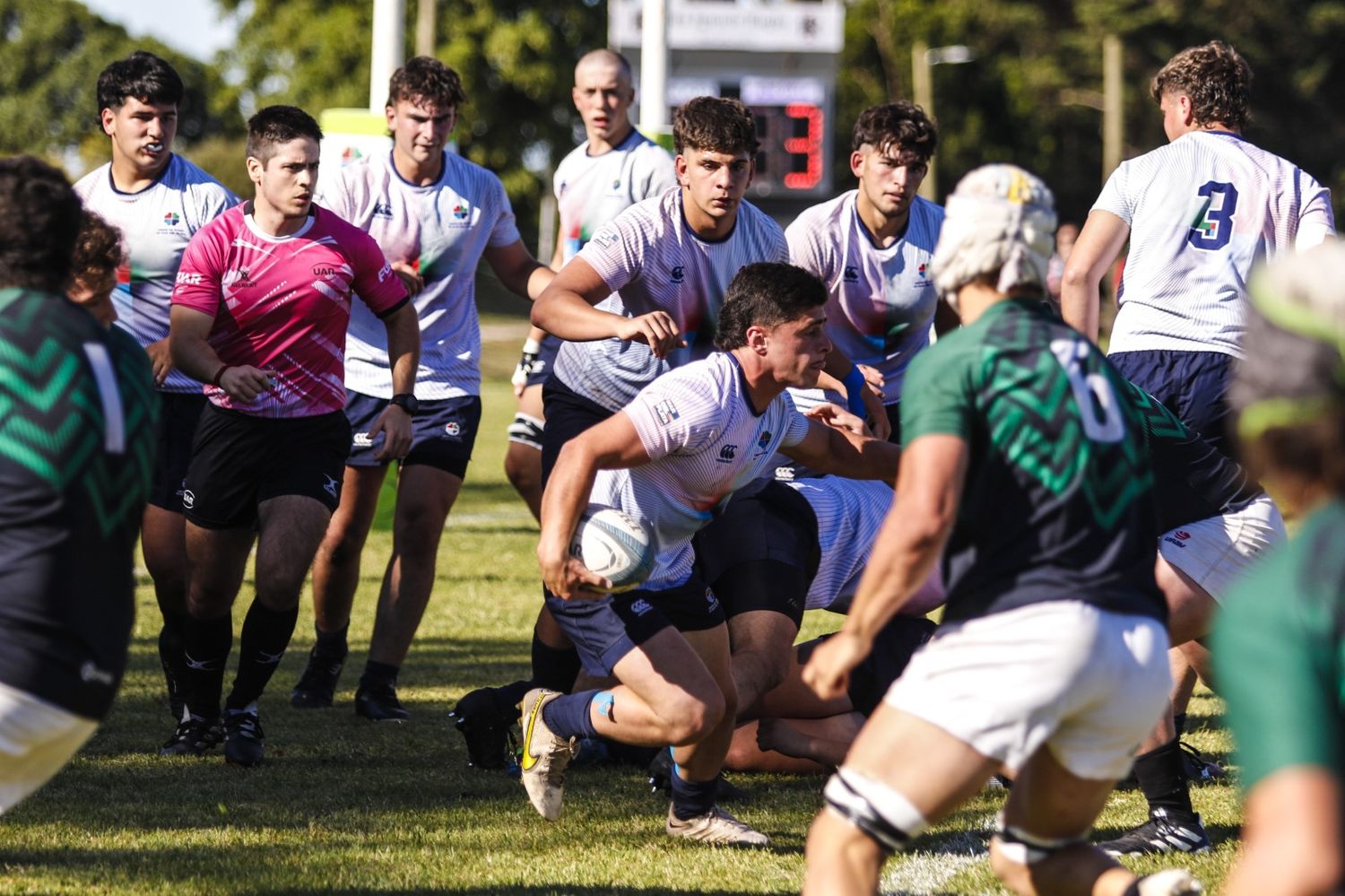 El equipo de la Unión de Rugby de Mar del Plata perdió en semifinales. (Foto: Lucas Currá)