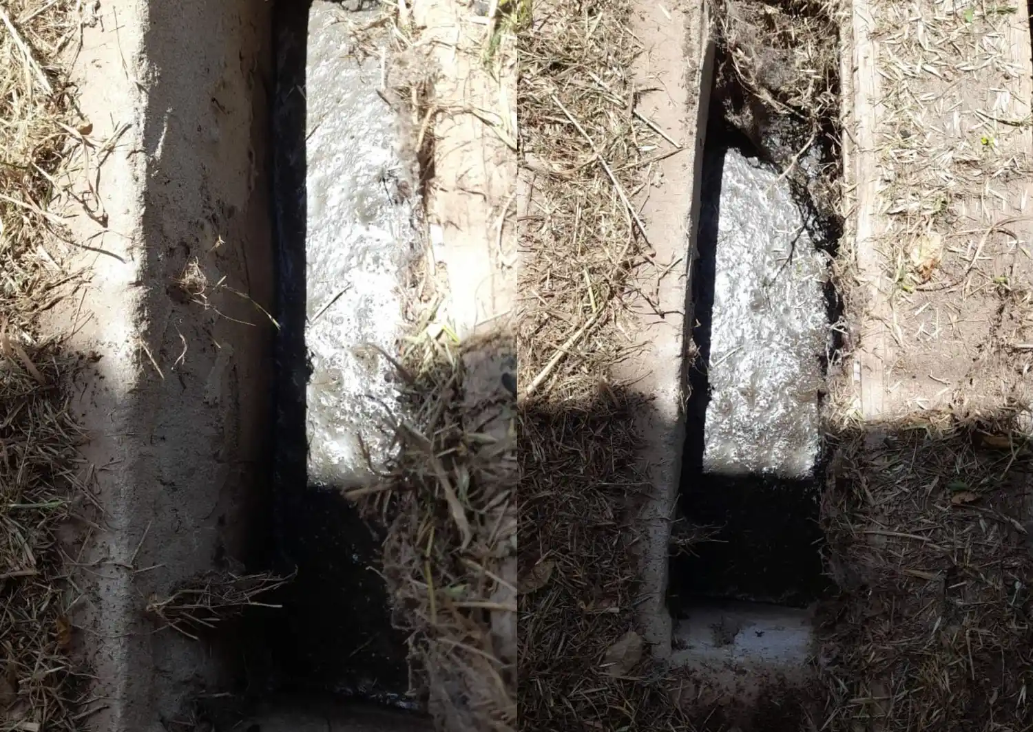 Cloacas rebalsadas en barrio San Roque