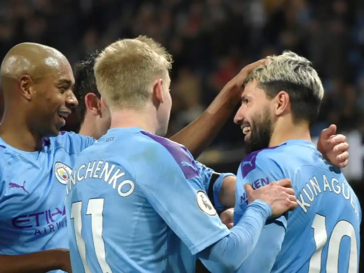 Agüero anotó su primer gol del año