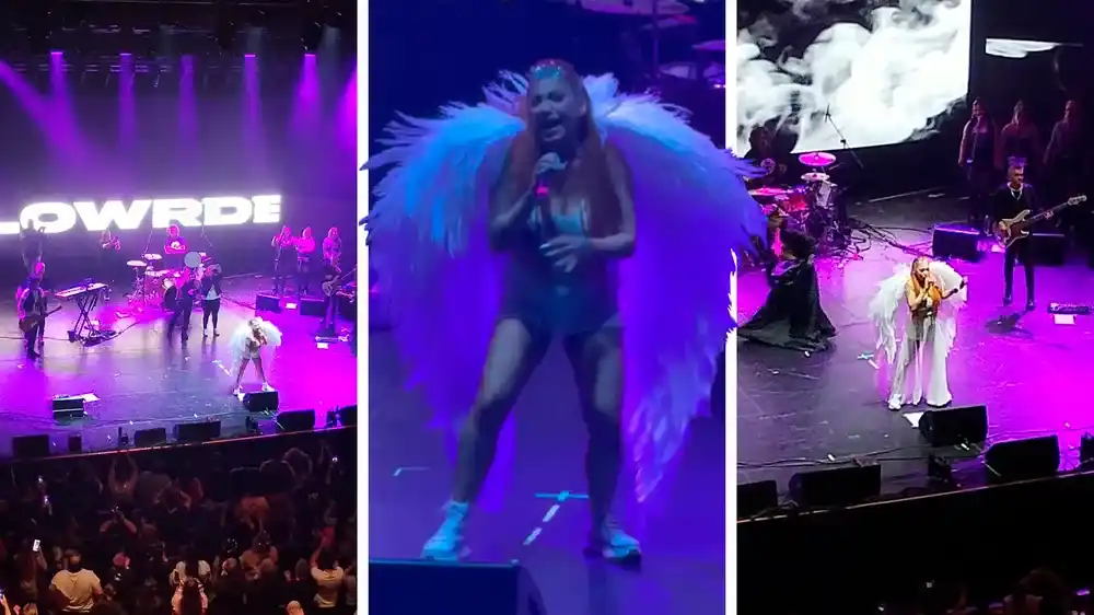 Lowrdez Fernández se presentó en el Gran Rex en su regreso a los escenarios.