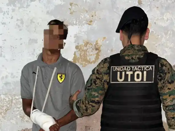 El sujeto fue interceptado en Hermano Indio al 800.